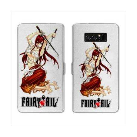 RV Housse cuir portefeuille Samsung Galaxy S10 PLUS Manga Fairy Tail Erza