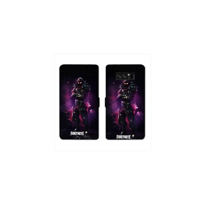 RV Housse cuir portefeuille Samsung Galaxy S10 PLUS Fortnite Raven