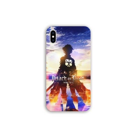 Coque Iphone X / XS Manga Attaque titans Soleil