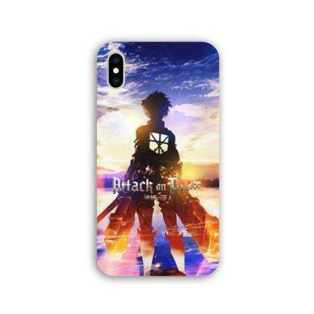 Coque Iphone X / XS Manga Attaque titans Soleil