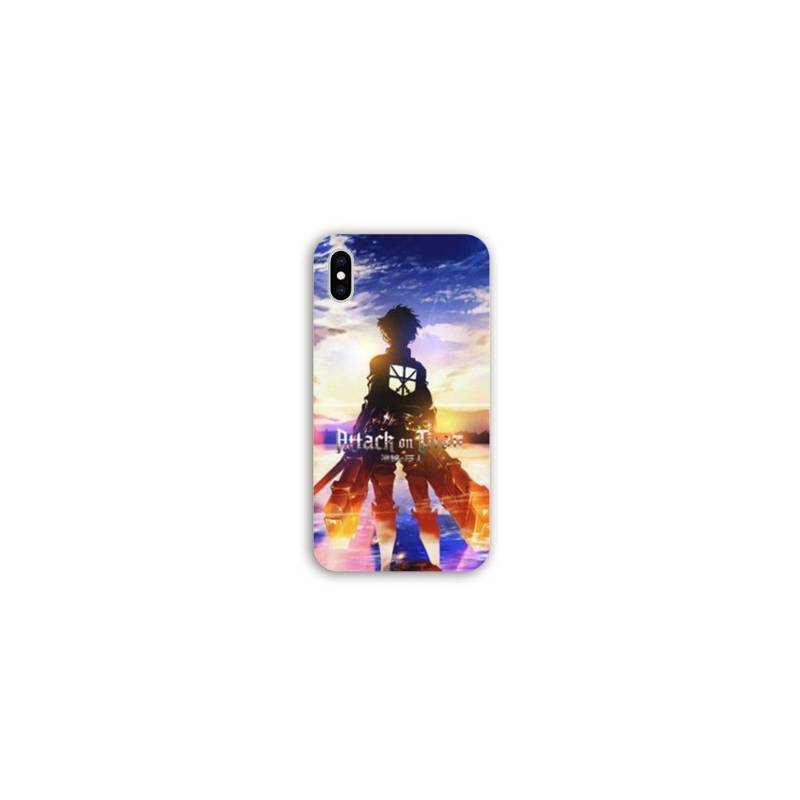 Coque Iphone X / XS Manga Attaque titans Soleil