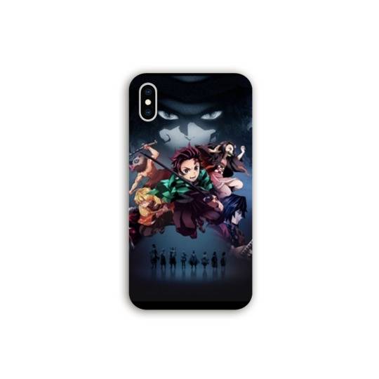 Coque Iphone X / XS Manga Damon Slayer Noir