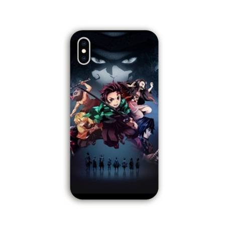 Coque Iphone X / XS Manga Damon Slayer Noir