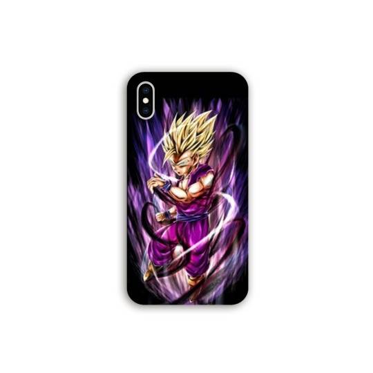 Coque Iphone X / XS Manga Dragon Ball Sangohan violet