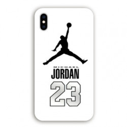 Coque Iphone X / XS Jordan 23 Blanc