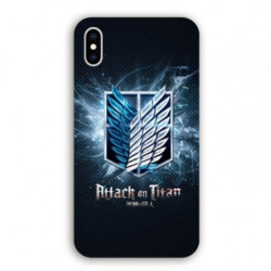 Coque Iphone XR Manga Attaque titans noir