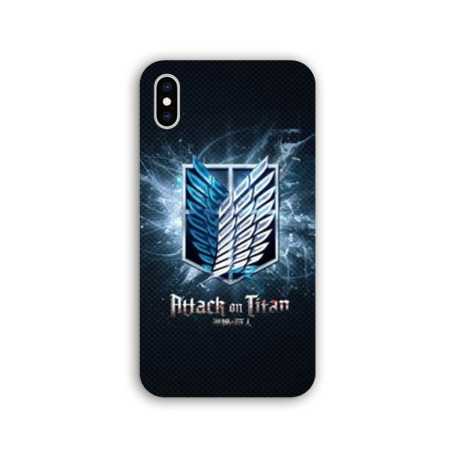Coque Iphone XR Manga Attaque titans noir