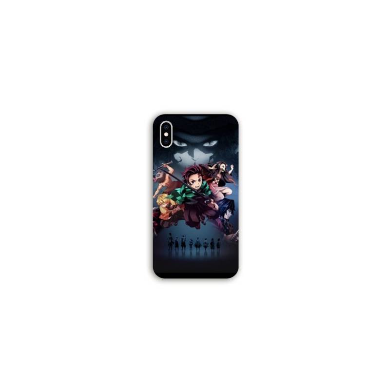 Coque Iphone XR Manga Damon Slayer Noir