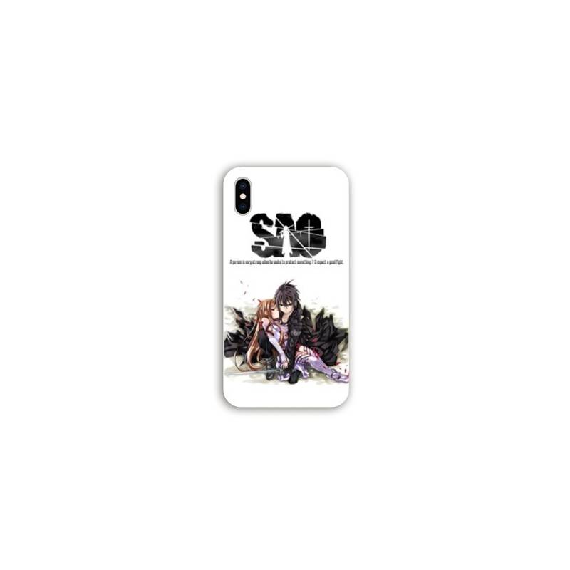 Coque Iphone XR Manga SAO sword Art Online blanc