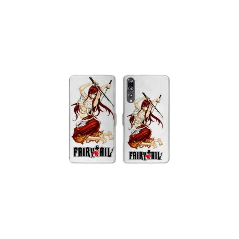 RV Housse cuir portefeuille Huawei P30 PRO Manga Fairy Tail Erza