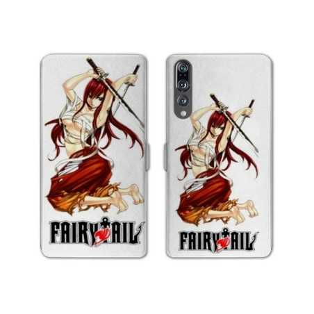 RV Housse cuir portefeuille Huawei P30 PRO Manga Fairy Tail Erza