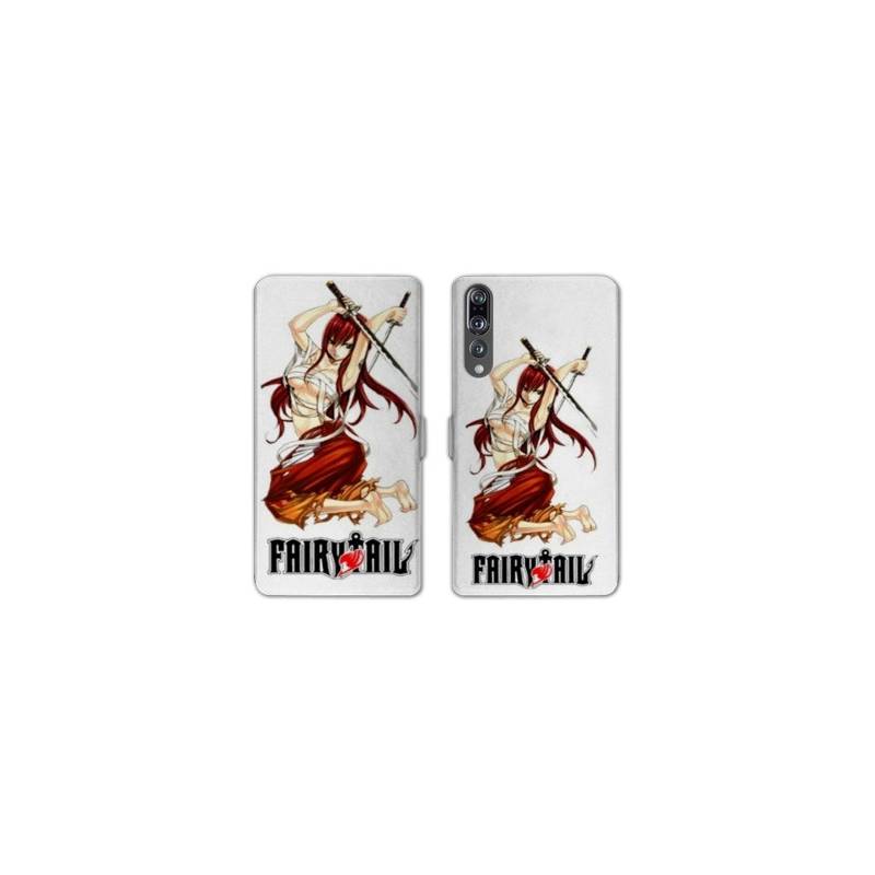 RV Housse cuir portefeuille Huawei P30 PRO Manga Fairy Tail Erza