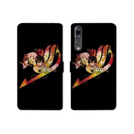 RV Housse cuir portefeuille Huawei P30 PRO Manga Fairy Tail Logo Noir
