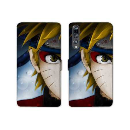 RV Housse cuir portefeuille Huawei P30 PRO Manga Naruto blanc