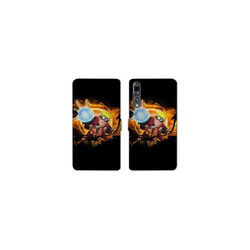 RV Housse cuir portefeuille Huawei P30 PRO Manga Naruto noir