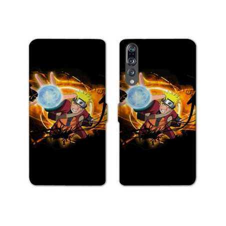 RV Housse cuir portefeuille Huawei P30 PRO Manga Naruto noir