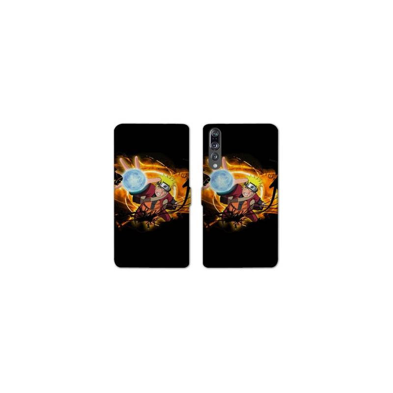 RV Housse cuir portefeuille Huawei P30 PRO Manga Naruto noir