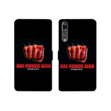 RV Housse cuir portefeuille Huawei P30 PRO Manga One Punch Man poing