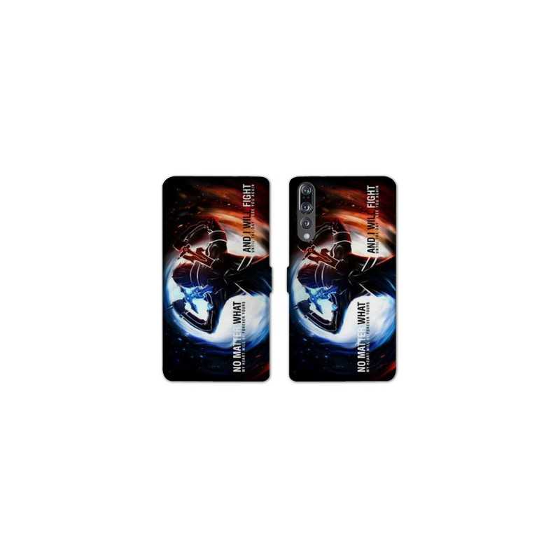 RV Housse cuir portefeuille Huawei P30 PRO Manga SAO sword Art Online Fight