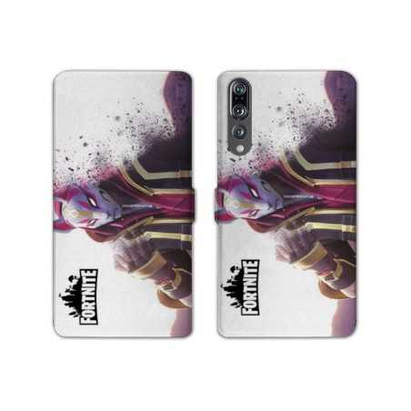 RV Housse cuir portefeuille Huawei P30 PRO Fortnite Blanc