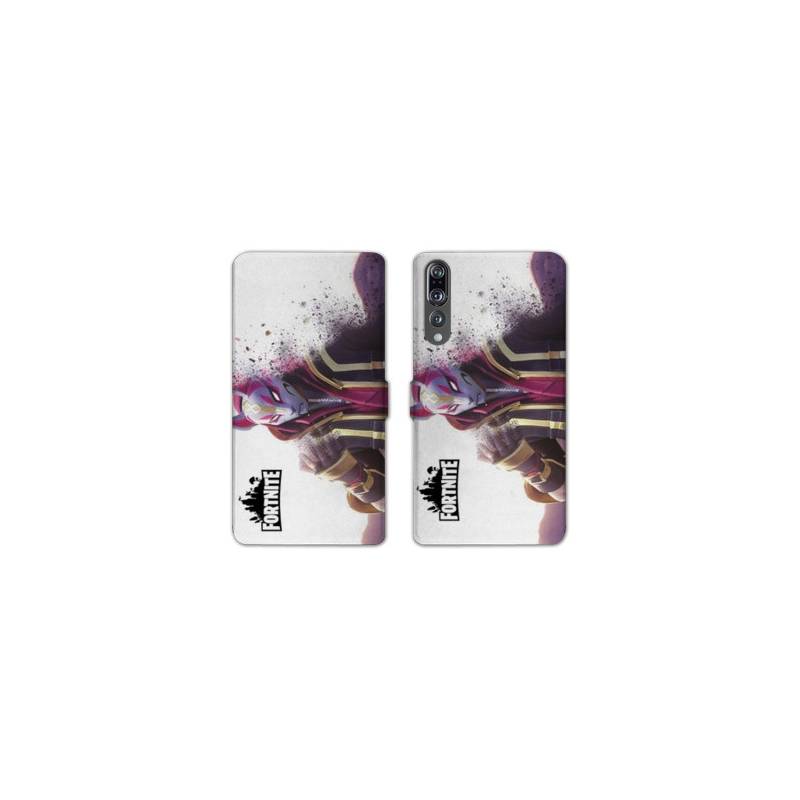 RV Housse cuir portefeuille Huawei P30 PRO Fortnite Blanc