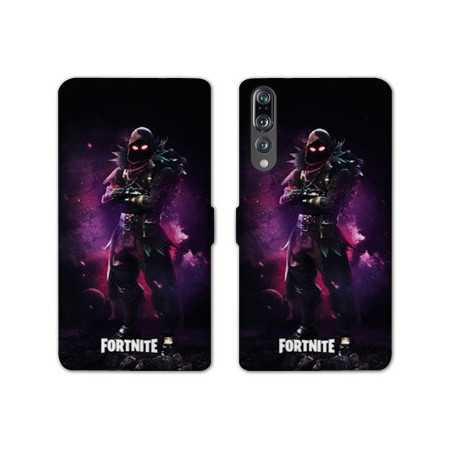 RV Housse cuir portefeuille Huawei P30 PRO Fortnite Raven