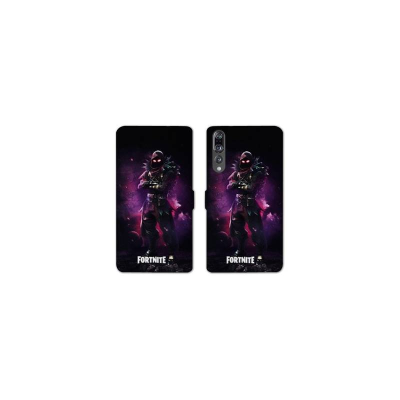 RV Housse cuir portefeuille Huawei P30 PRO Fortnite Raven