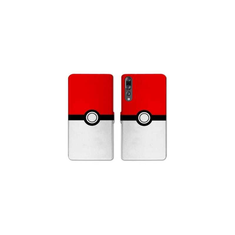 RV Housse cuir portefeuille Huawei P30 PRO Pokemon Pokeball