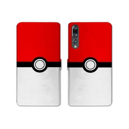 RV Housse cuir portefeuille Huawei P30 PRO Pokemon Pokeball