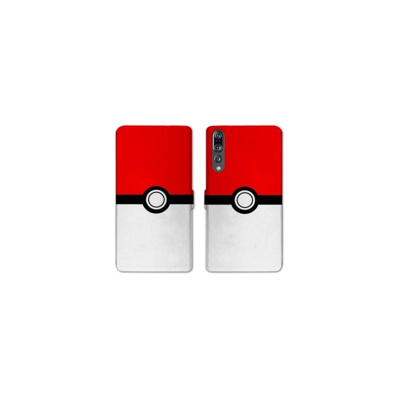RV Housse cuir portefeuille Huawei P30 PRO Pokemon Pokeball