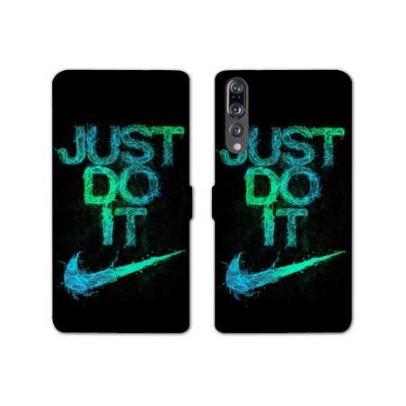 RV Housse cuir portefeuille Huawei P30 PRO Nike Just do it