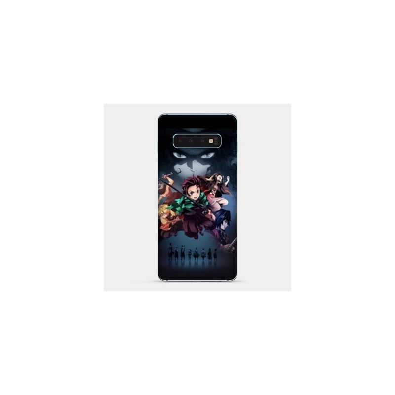 Coque Samsung Galaxy S10 PLUS Manga Demon Slayer Noir