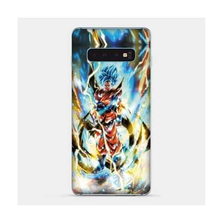 Coque Samsung Galaxy S10 PLUS Manga Dragon Ball Sangoku Blanc