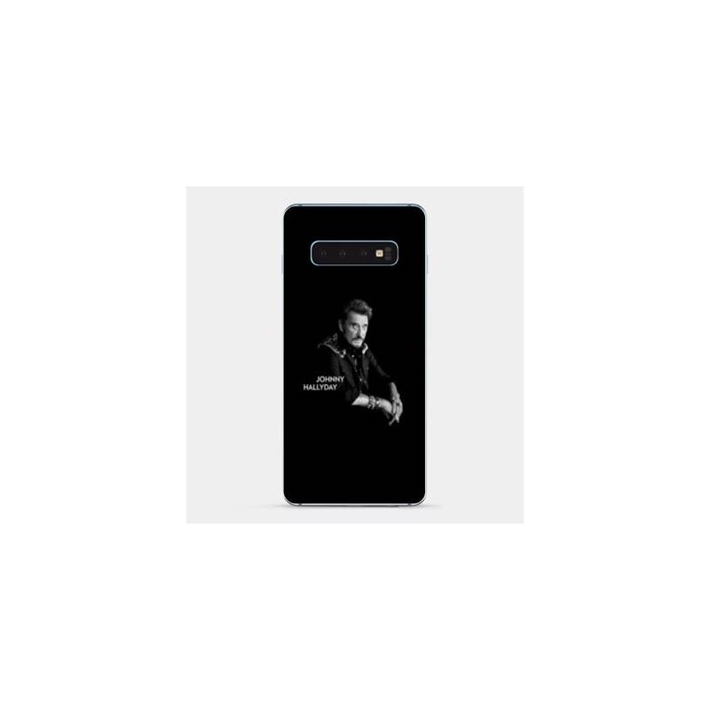 Coque Samsung Galaxy S10 PLUS Johnny Hallyday Noir