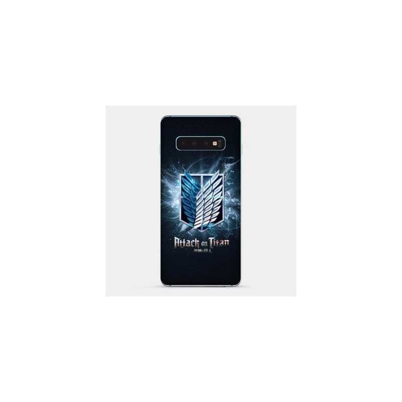 Coque Samsung Galaxy S10e Manga Attaque titans noir