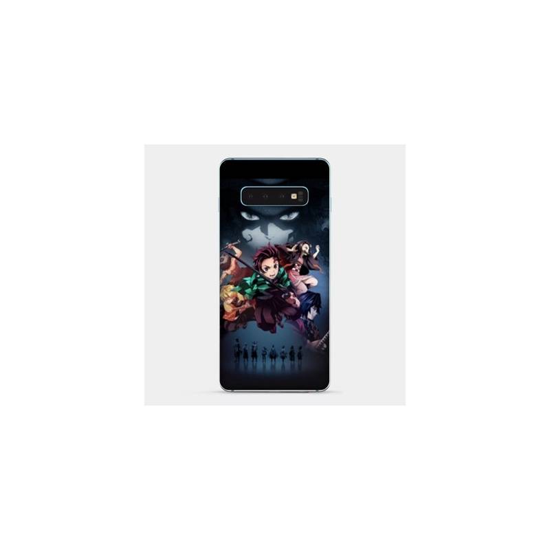 Coque Samsung Galaxy S10e Manga Demon Slayer Noir