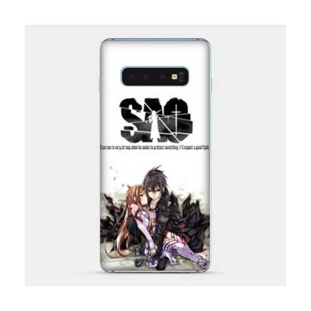 Coque Samsung Galaxy S10e Manga SAO sword Art Online blanc