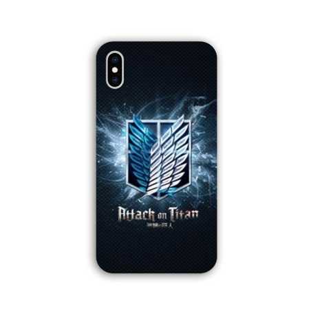 Coque Iphone XS Max Manga Attaque titans noir