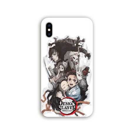 Coque Iphone XS Max Manga Demon Slayer Blanc