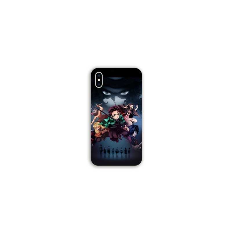 Coque Iphone XS Max Manga Demon Slayer Noir