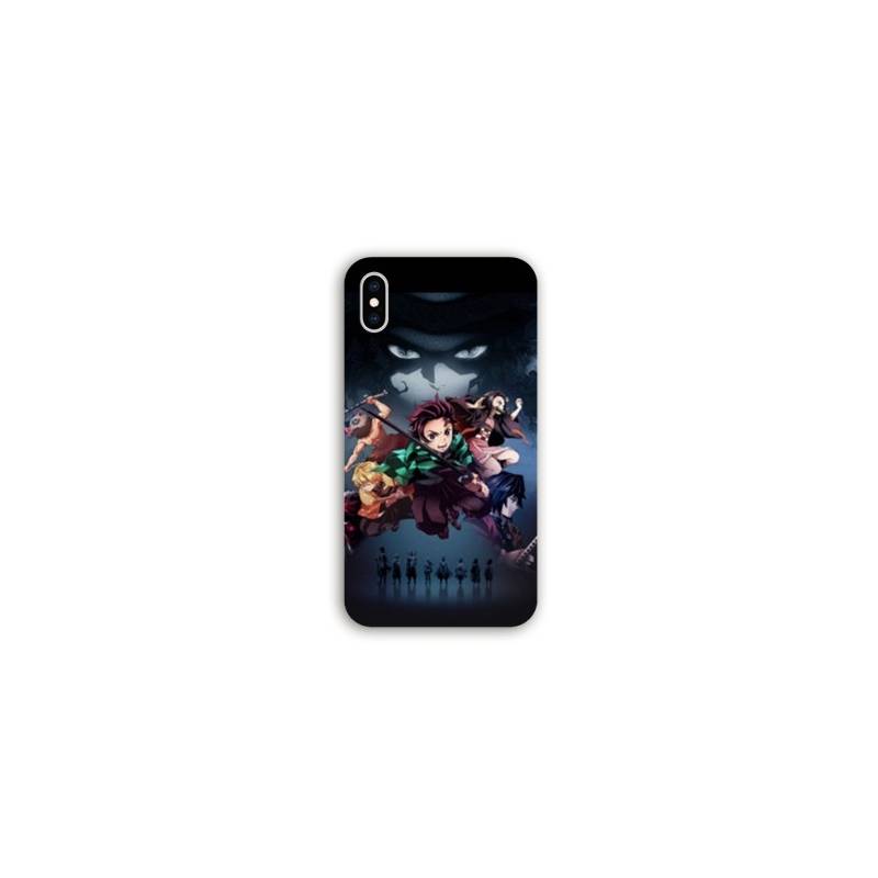 Coque Iphone XS Max Manga Demon Slayer Noir