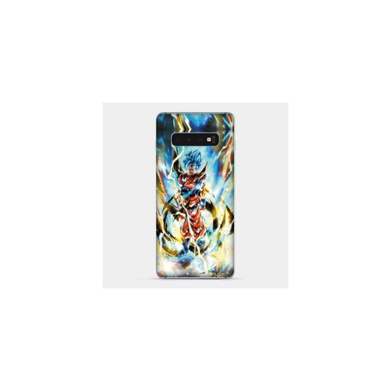 Coque Samsung Galaxy S10 Manga Dragon Ball Sangoku Blanc