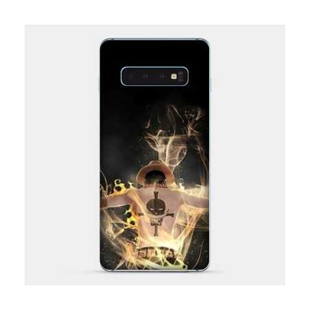 Coque Samsung Galaxy S10 Manga One Piece Ace noir