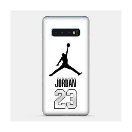 Coque Samsung Galaxy S10 Jordan 23 Blanc