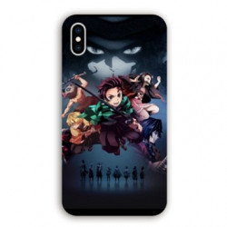 Coque Samsung Galaxy A10 Manga Demon Slayer Noir