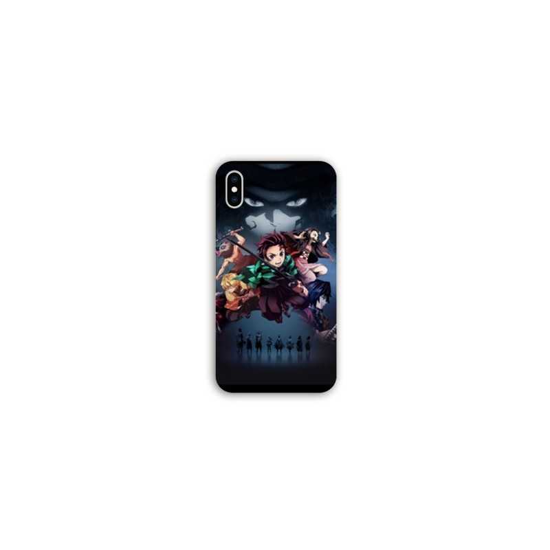 Coque Samsung Galaxy A10 Manga Demon Slayer Noir
