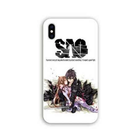 Coque Samsung Galaxy A10 Manga SAO sword Art Online blanc