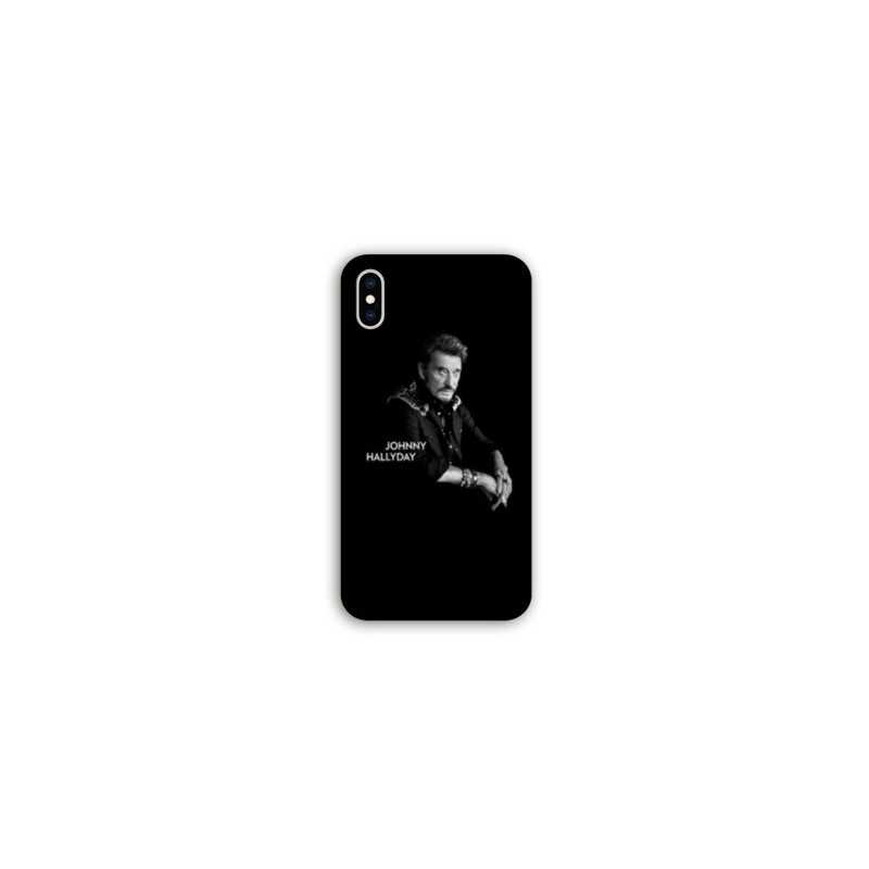 Coque Samsung Galaxy A10 Johnny Hallyday Noir