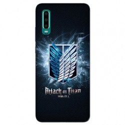 Coque Samsung Galaxy A50 Manga Attaque titans noir