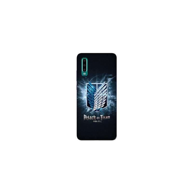 Coque Samsung Galaxy A50 Manga Attaque titans noir